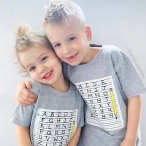 Alphabet Shirt, Toddler Back To School